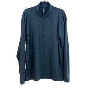 Lululemon Soft Jersey Half Zip LM3ES1S Heathered Blue Size XL Pre-Loved